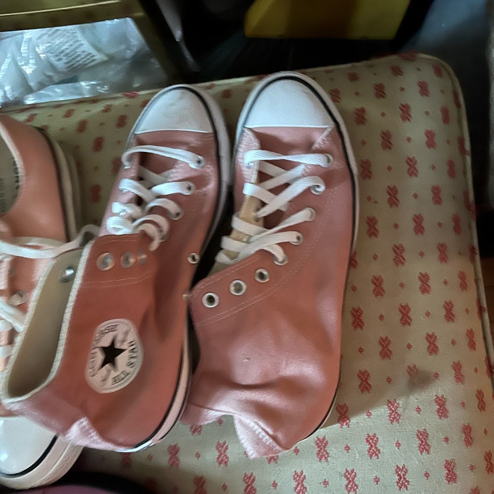 Converse Pink Canvas Sneakers